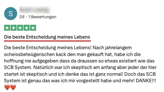 Trustpilot Bewertung 1 – 5 Sterne